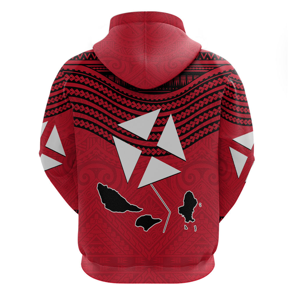 Wallis And Futuna Hoodie Polynesian Tattoo Flag Map TS04 - Polynesian Pride