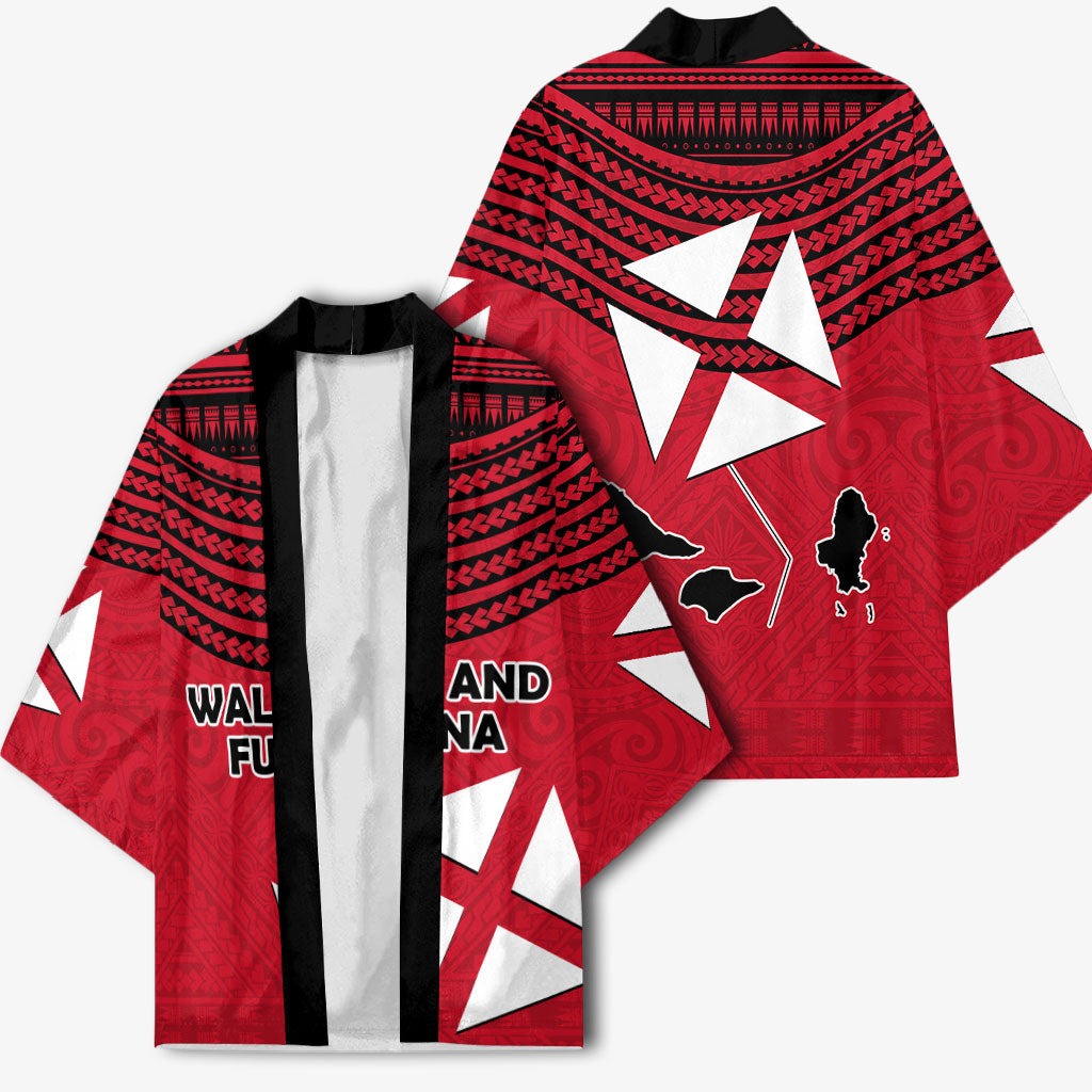 Wallis And Futuna Kimono Polynesian Tattoo Flag Map TS04 - Polynesian Pride