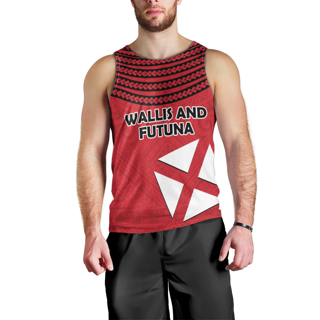 Wallis And Futuna Men Tank Top Polynesian Tattoo Flag Map TS04 - Polynesian Pride