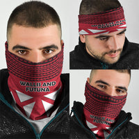 Wallis And Futuna Neck Gaiter Polynesian Tattoo Flag Map TS04 - Polynesian Pride