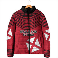 Wallis And Futuna Padded Jacket Polynesian Tattoo Flag Map TS04 - Polynesian Pride