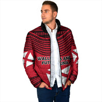 Wallis And Futuna Padded Jacket Polynesian Tattoo Flag Map TS04 - Polynesian Pride