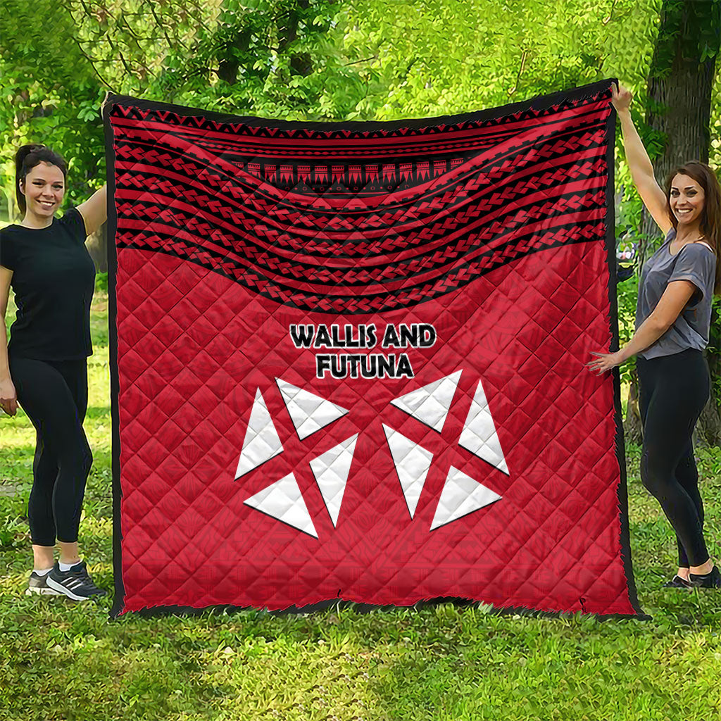 Wallis And Futuna Quilt Polynesian Tattoo Flag Map TS04 - Polynesian Pride