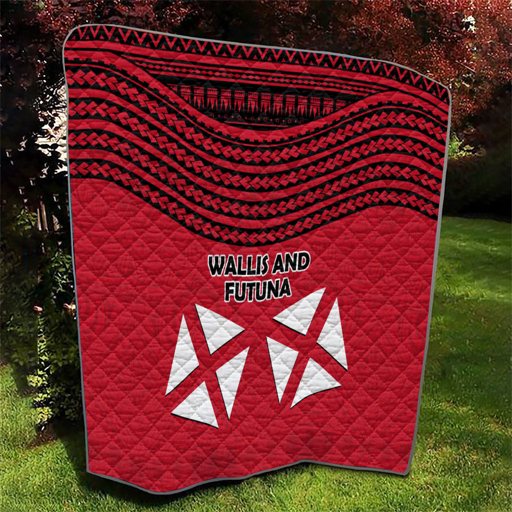 Wallis And Futuna Quilt Polynesian Tattoo Flag Map TS04 - Polynesian Pride