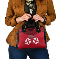 Wallis And Futuna Shoulder Handbag Polynesian Tattoo Flag Map TS04 - Polynesian Pride