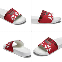 Wallis And Futuna Slide Sandals Polynesian Tattoo Flag Map TS04 - Polynesian Pride