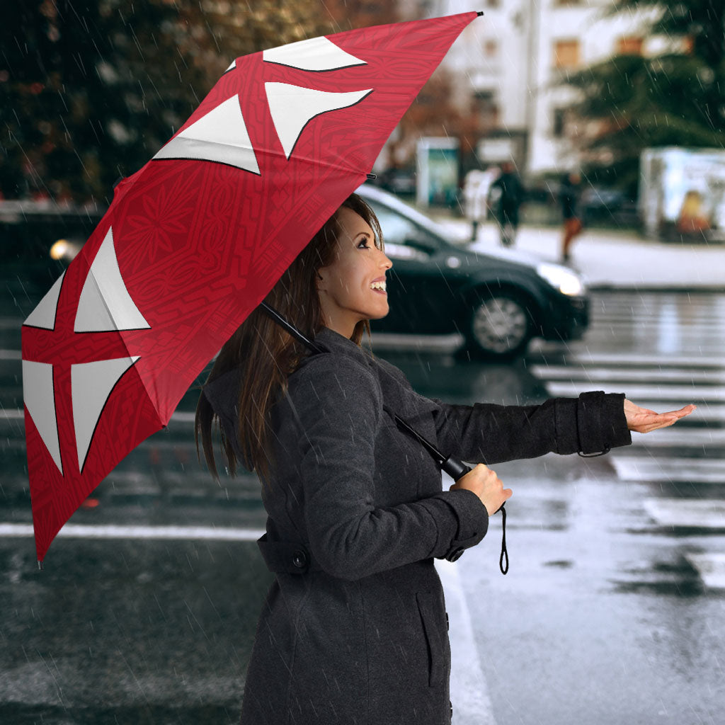 Wallis And Futuna Umbrella Polynesian Tattoo Flag Map TS04 - Polynesian Pride
