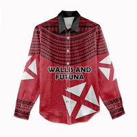 Wallis And Futuna Women Casual Shirt Polynesian Tattoo Flag Map TS04 - Polynesian Pride