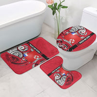Wallis And Futuna Bathroom Set Tribal Polynesian Tattoo Flag Motif TS04 - Polynesian Pride