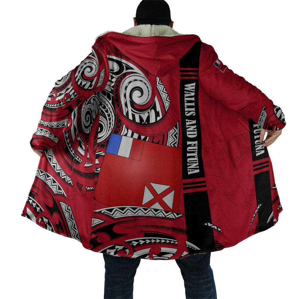 Wallis And Futuna Cloak Tribal Polynesian Tattoo Flag Motif TS04 - Polynesian Pride