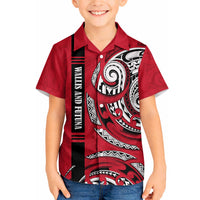 Wallis And Futuna Hawaiian Shirt Tribal Polynesian Tattoo Flag Motif TS04 - Polynesian Pride