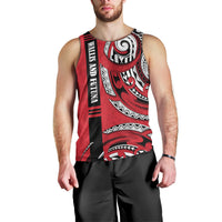 Wallis And Futuna Men Tank Top Tribal Polynesian Tattoo Flag Motif TS04 - Polynesian Pride