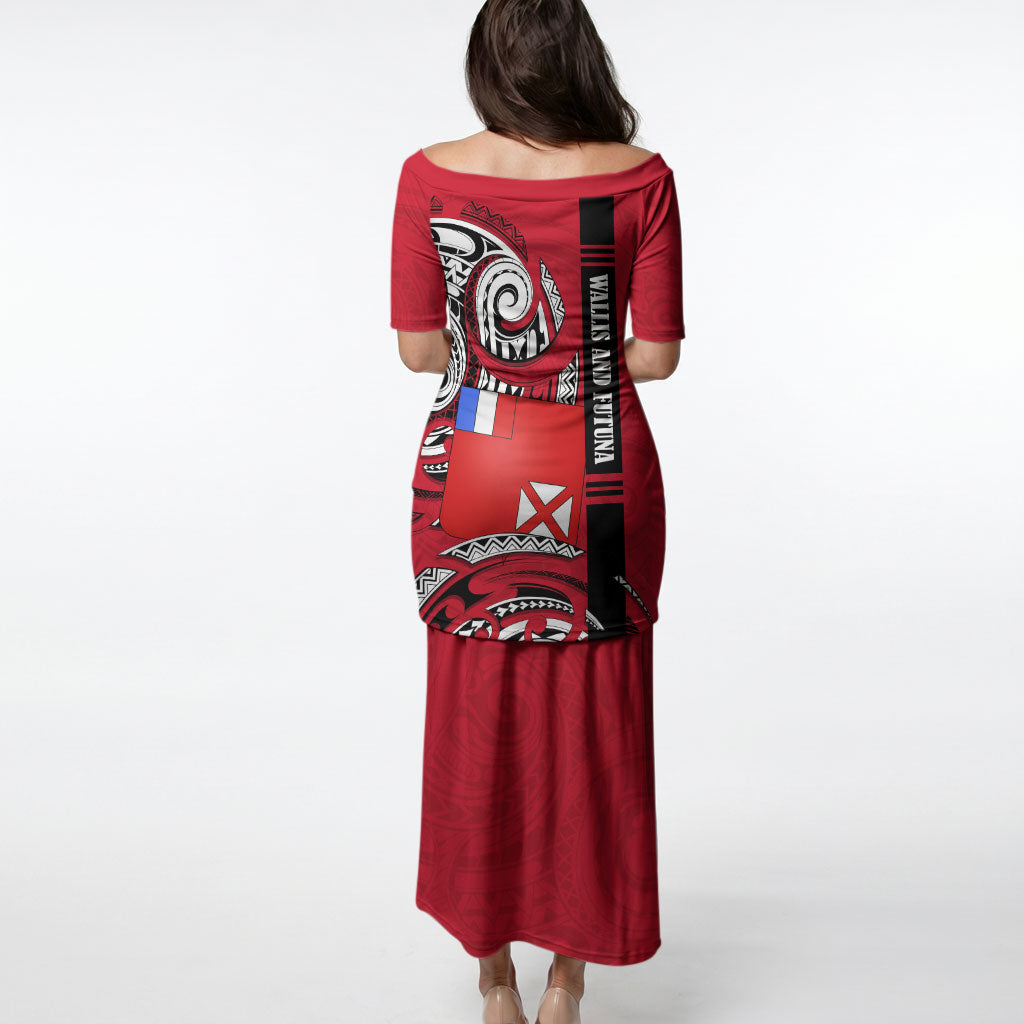 Wallis And Futuna Puletasi Tribal Polynesian Tattoo Flag Motif TS04 - Polynesian Pride