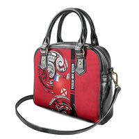 Wallis And Futuna Shoulder Handbag Tribal Polynesian Tattoo Flag Motif TS04 - Polynesian Pride