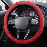Wallis And Futuna Steering Wheel Cover Tribal Polynesian Tattoo Flag Motif TS04 - Polynesian Pride