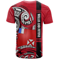 Wallis And Futuna T Shirt Tribal Polynesian Tattoo Flag Motif TS04 - Polynesian Pride