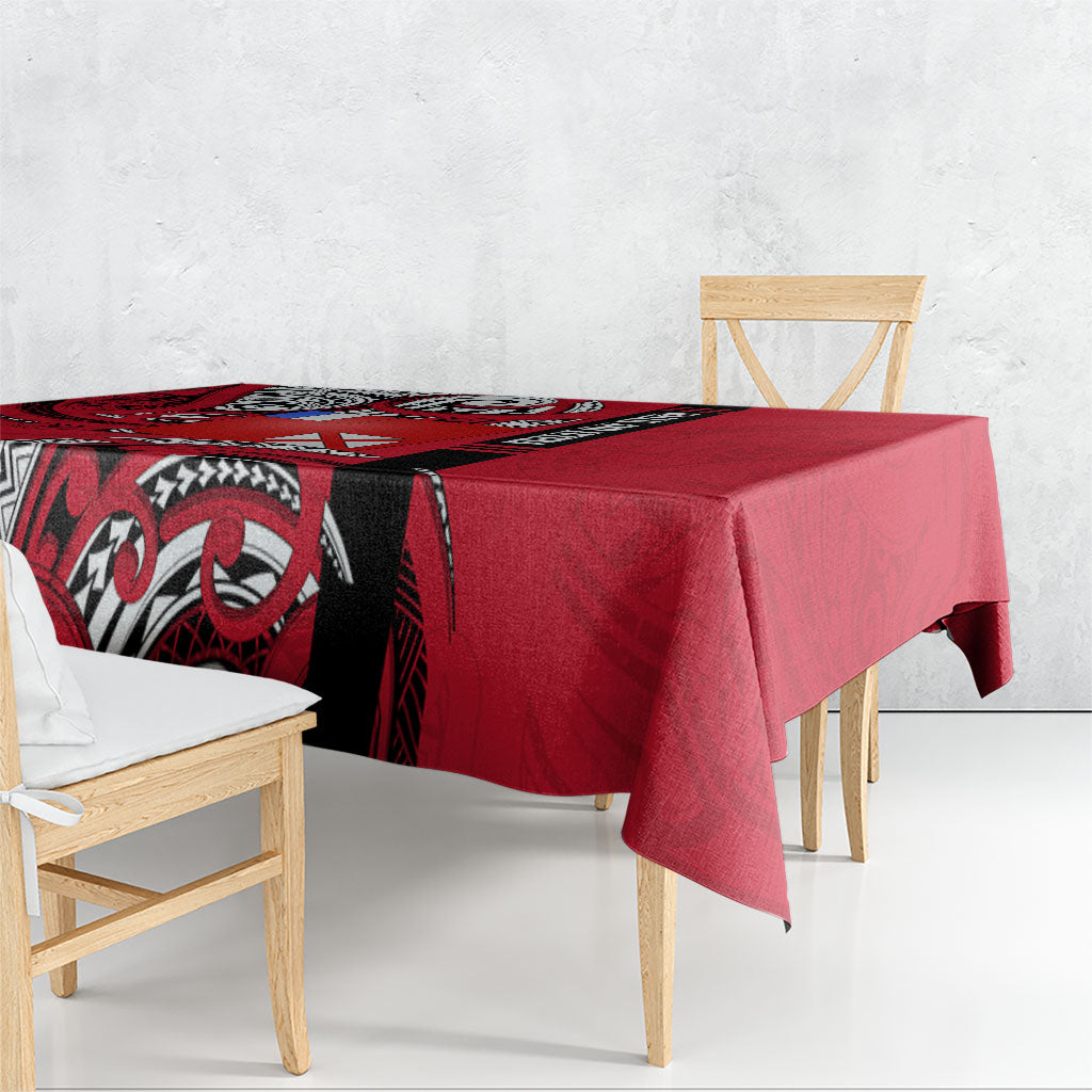 Wallis And Futuna Tablecloth Tribal Polynesian Tattoo Flag Motif TS04 - Polynesian Pride