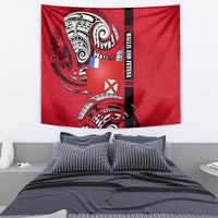 Wallis And Futuna Tapestry Tribal Polynesian Tattoo Flag Motif TS04 - Polynesian Pride