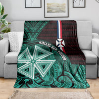 Wallis And Futuna Blanket Tribal Polynesian Tattoo Heritage Cross Flag TS04 - Polynesian Pride