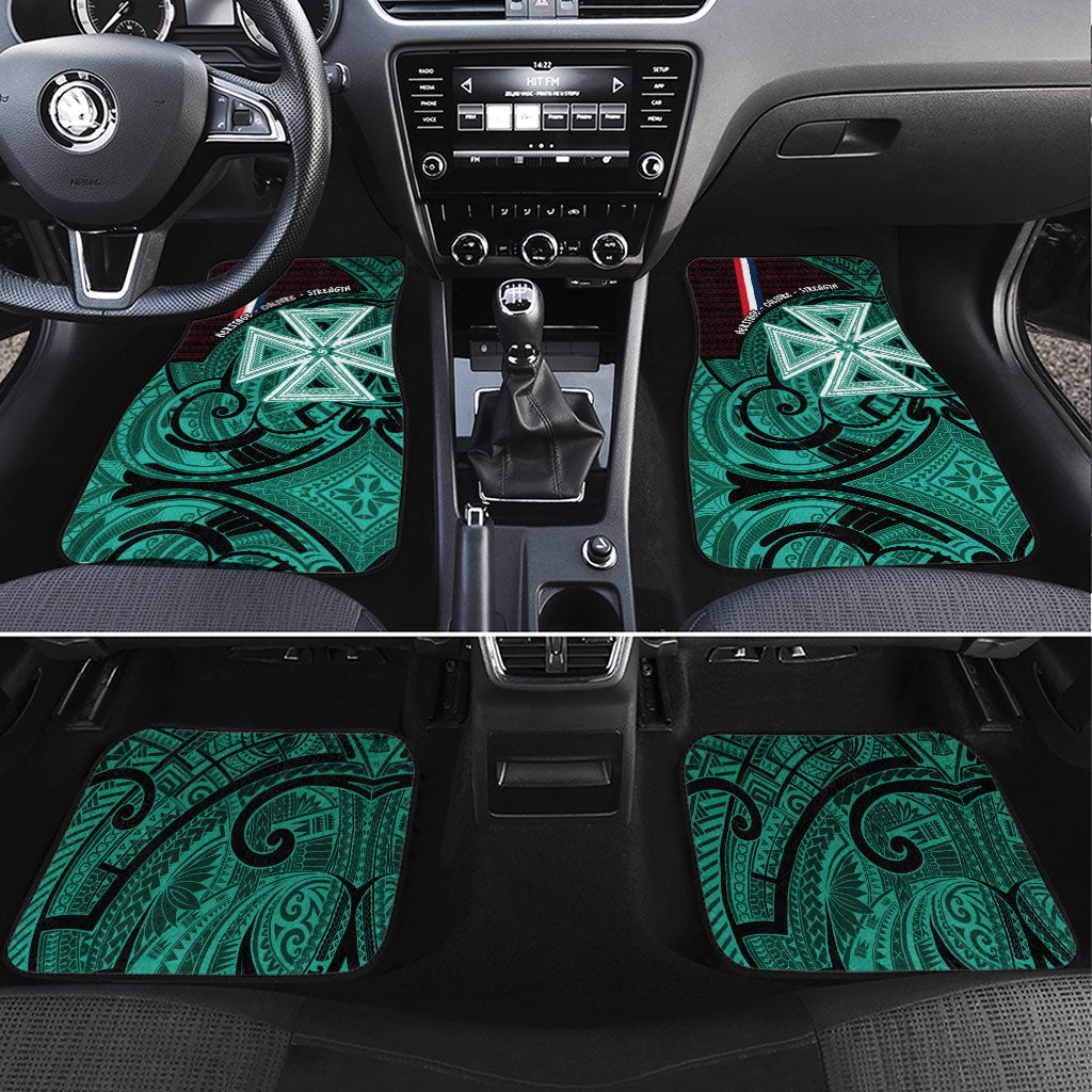 Wallis And Futuna Car Mats Tribal Polynesian Tattoo Heritage Cross Flag