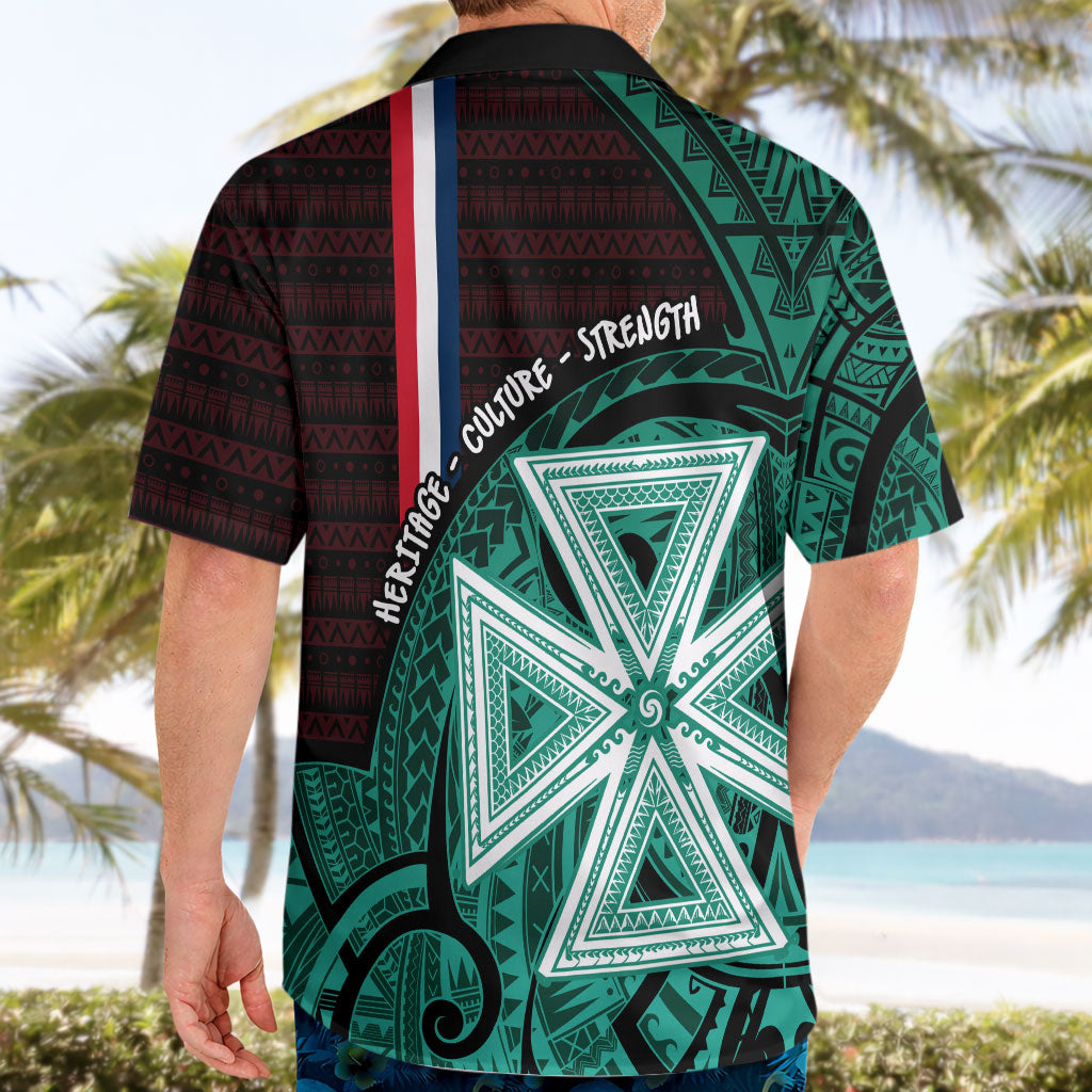 Wallis And Futuna Hawaiian Shirt Tribal Polynesian Tattoo Heritage Cross Flag TS04 - Polynesian Pride