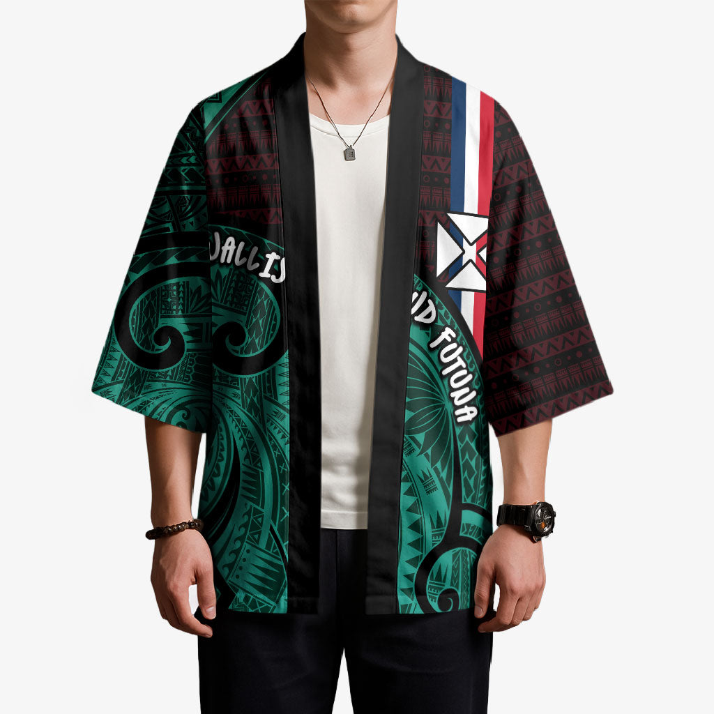 Wallis And Futuna Kimono Tribal Polynesian Tattoo Heritage Cross Flag TS04 - Polynesian Pride