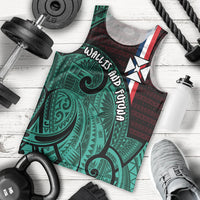 Wallis And Futuna Men Tank Top Tribal Polynesian Tattoo Heritage Cross Flag TS04 - Polynesian Pride