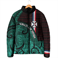 Wallis And Futuna Padded Jacket Tribal Polynesian Tattoo Heritage Cross Flag TS04 - Polynesian Pride