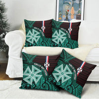 Wallis And Futuna Pillow Cover Tribal Polynesian Tattoo Heritage Cross Flag TS04 - Polynesian Pride