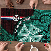 Wallis And Futuna Puzzle Tribal Polynesian Tattoo Heritage Cross Flag TS04 - Polynesian Pride