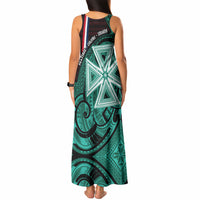 Wallis And Futuna Tank Maxi Dress Tribal Polynesian Tattoo Heritage Cross Flag TS04 - Polynesian Pride