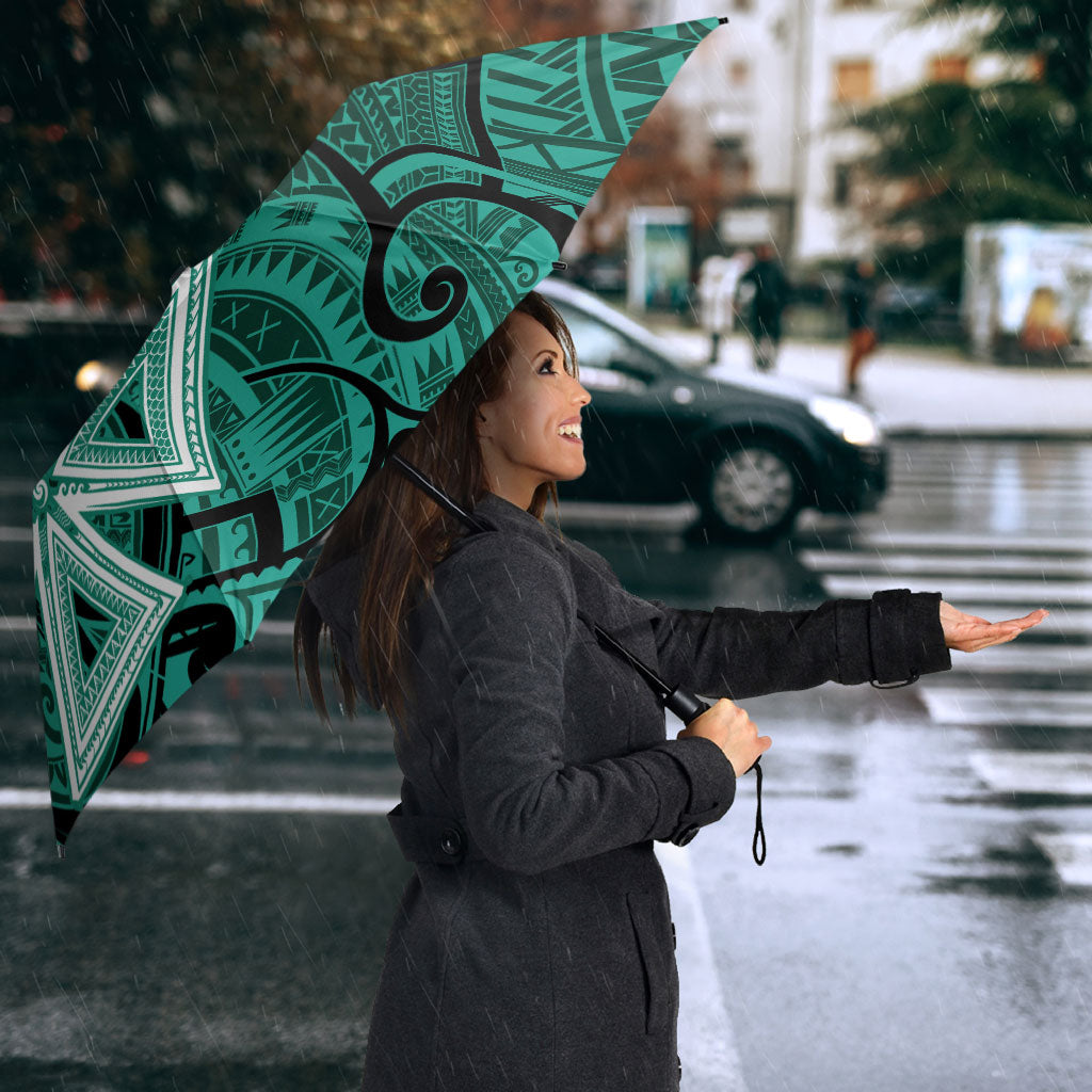 Wallis And Futuna Umbrella Tribal Polynesian Tattoo Heritage Cross Flag TS04 - Polynesian Pride