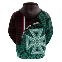 Wallis And Futuna Zip Hoodie Tribal Polynesian Tattoo Heritage Cross Flag TS04 - Polynesian Pride