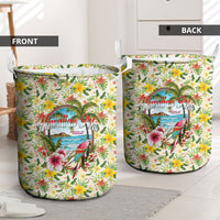Hawaiian Piko Threads Of Paradise Aloha Laundry Basket Tropical Hibiscus Plumeria TS04 - Polynesian Pride