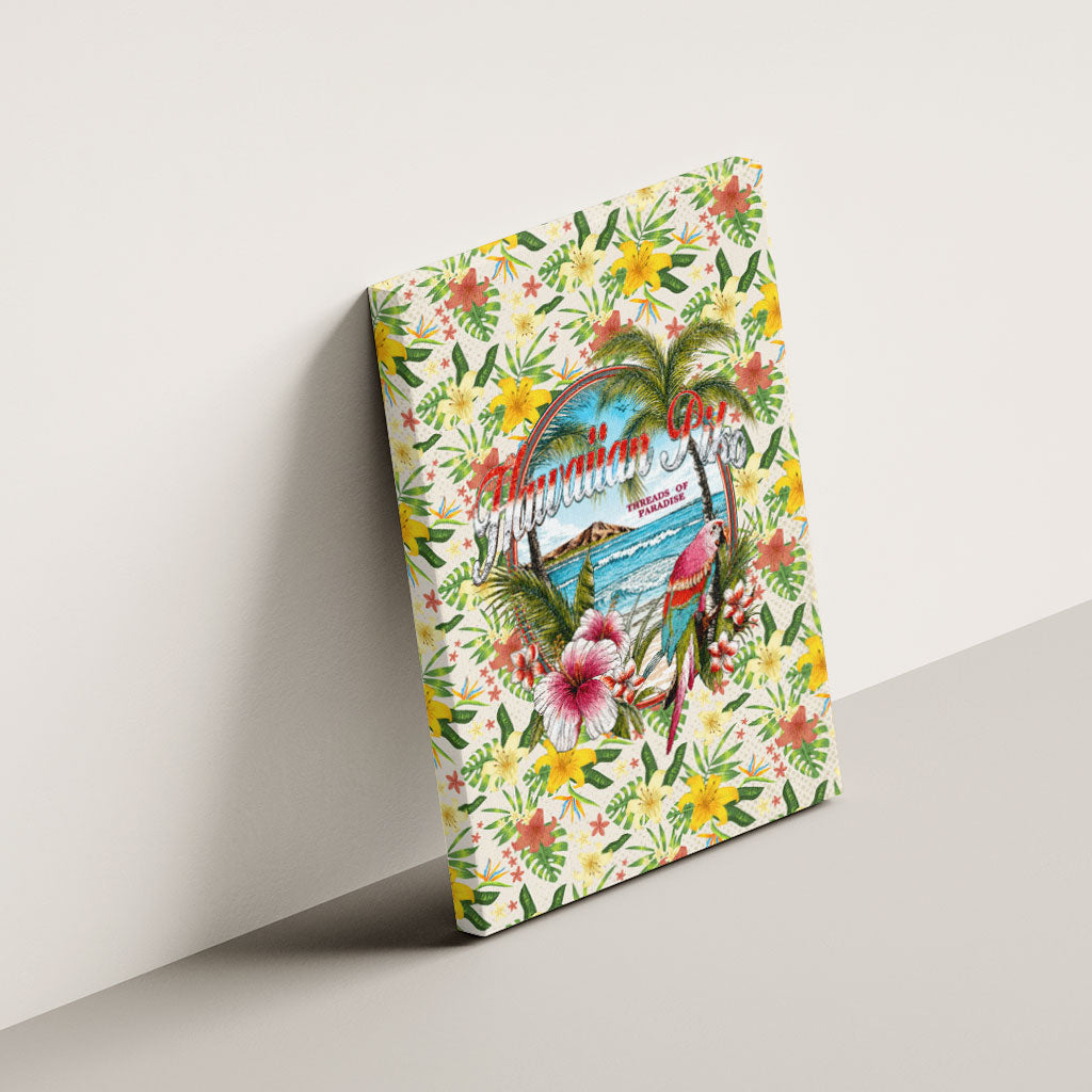 Hawaiian Piko Threads Of Paradise Aloha Canvas Wall Art Tropical Hibiscus Plumeria TS04 - Polynesian Pride