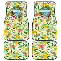 Hawaiian Piko Threads Of Paradise Aloha Car Mats Tropical Hibiscus Plumeria TS04 - Polynesian Pride