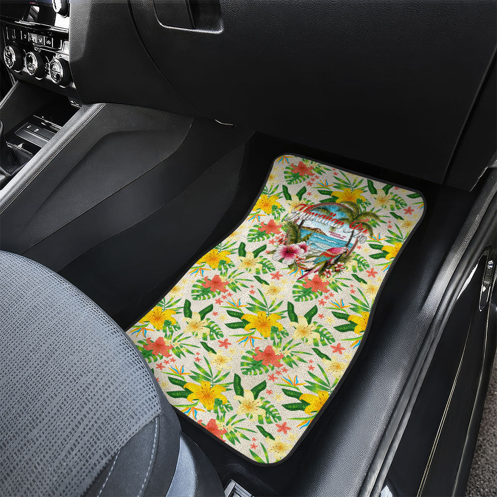Hawaiian Piko Threads Of Paradise Aloha Car Mats Tropical Hibiscus Plumeria TS04 - Polynesian Pride