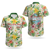 Hawaiian Piko Threads Of Paradise Aloha Couples Matching Off Shoulder Maxi Dress and Hawaiian Shirt Tropical Hibiscus Plumeria TS04 - Polynesian Pride