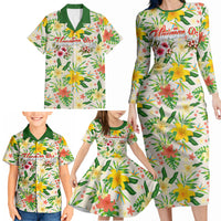 Hawaiian Piko Threads Of Paradise Aloha Family Matching Long Sleeve Bodycon Dress and Hawaiian Shirt Tropical Hibiscus Plumeria TS04 - Polynesian Pride