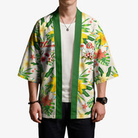 Hawaiian Piko Threads Of Paradise Aloha Kimono Tropical Hibiscus Plumeria TS04 - Polynesian Pride