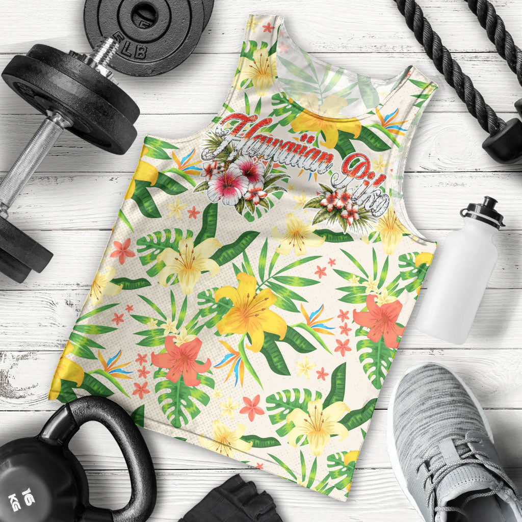 Hawaiian Piko Threads Of Paradise Aloha Men Tank Top Tropical Hibiscus Plumeria TS04 - Polynesian Pride