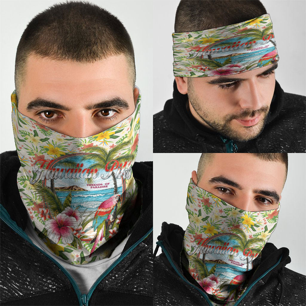 Hawaiian Piko Threads Of Paradise Aloha Neck Gaiter Tropical Hibiscus Plumeria TS04 - Polynesian Pride