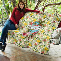Hawaiian Piko Threads Of Paradise Aloha Quilt Tropical Hibiscus Plumeria TS04 - Polynesian Pride
