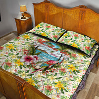 Hawaiian Piko Threads Of Paradise Aloha Quilt Bed Set Tropical Hibiscus Plumeria TS04 - Polynesian Pride