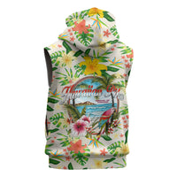 Hawaiian Piko Threads Of Paradise Aloha Sleeveless Hoodie Tropical Hibiscus Plumeria TS04 - Polynesian Pride