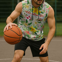 Hawaiian Piko Threads Of Paradise Aloha Sleeveless Hoodie Tropical Hibiscus Plumeria TS04 - Polynesian Pride