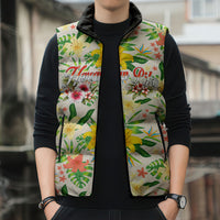 Hawaiian Piko Threads Of Paradise Aloha Sleeveless Puffer Jacket Tropical Hibiscus Plumeria TS04 - Polynesian Pride