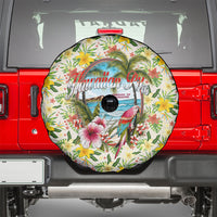 Hawaiian Piko Threads Of Paradise Aloha Spare Tire Cover Tropical Hibiscus Plumeria TS04 - Polynesian Pride