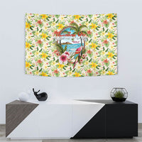 Hawaiian Piko Threads Of Paradise Aloha Tapestry Tropical Hibiscus Plumeria TS04 - Polynesian Pride