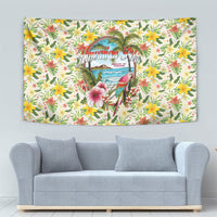 Hawaiian Piko Threads Of Paradise Aloha Tapestry Tropical Hibiscus Plumeria TS04 - Polynesian Pride